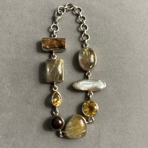 Unique Arya 925 Multi Stone Bracelet